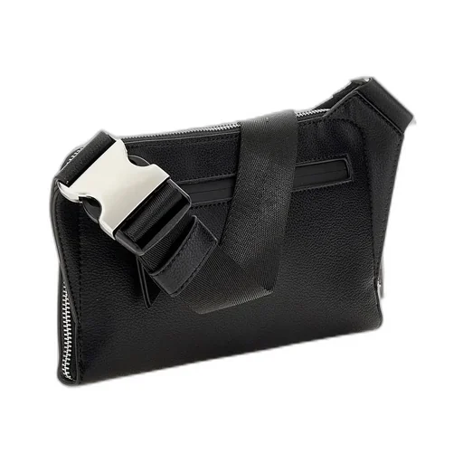 Guess Logo Detailed Zipped Messenger Bag