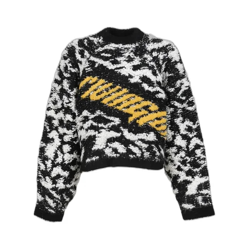 Giant Leopard Pull Over / Blk / Wht