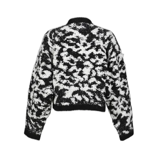 Giant Leopard Pull Over / Blk / Wht