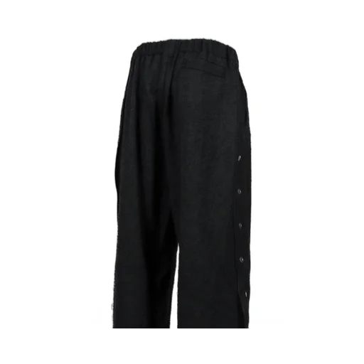 Flyinghair Side Snap Trouser / Core Blk