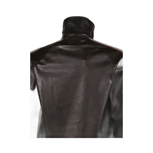 Track Jacket - Synthetic Leather / Dk. Brw