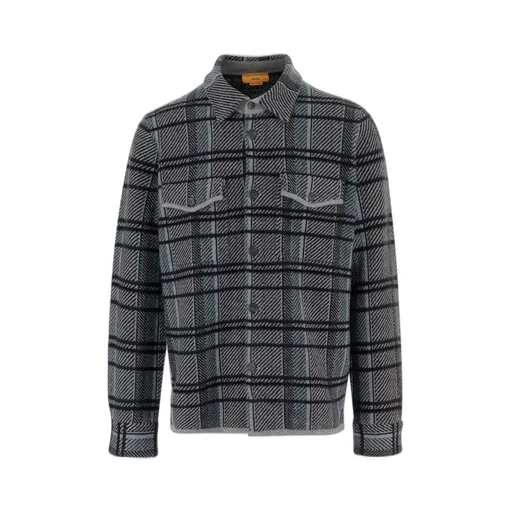 Guest In Residence Check Pattern Cashmere Shirt