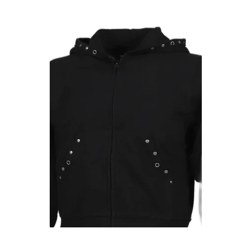 Cappy Stud Hoodie Zip-Up / Blk