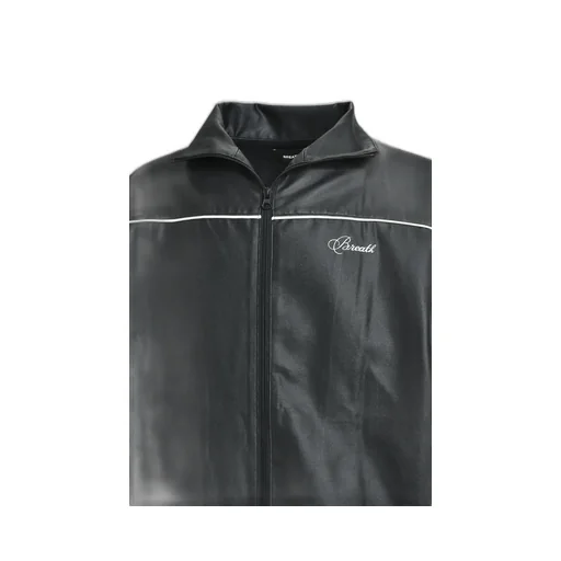 Script Logo Piping Coating Track Jacket / Blk