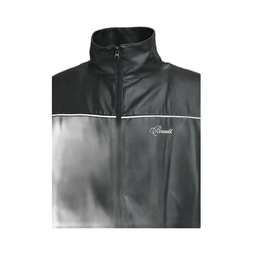 Script Logo Piping Coating Track Jacket / Blk
