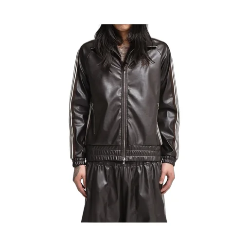 Track Jacket - Synthetic Leather / Dk. Brw