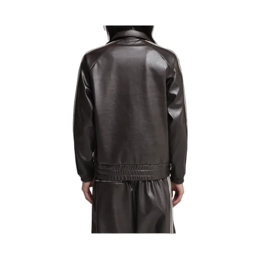 Track Jacket - Synthetic Leather / Dk. Brw