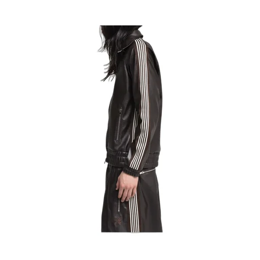 Track Jacket - Synthetic Leather / Dk. Brw