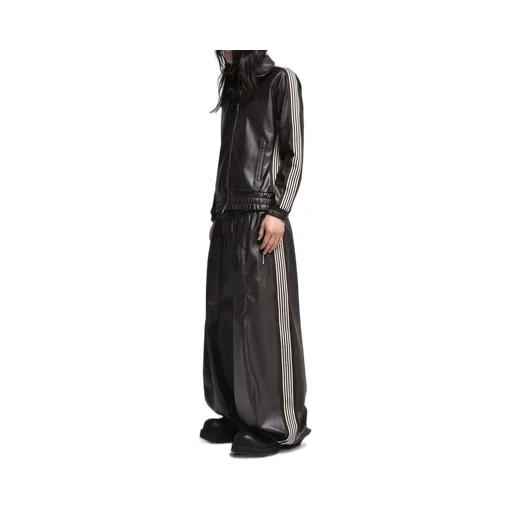 Track Jacket - Synthetic Leather / Dk. Brw