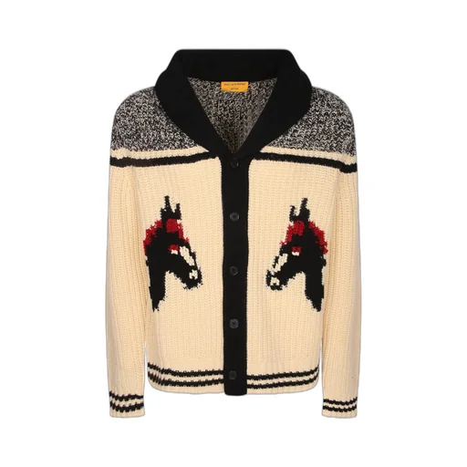 Guest In Residence Horse Motif Cardigan