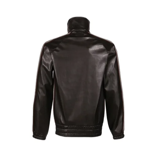 Track Jacket - Synthetic Leather / Dk. Brw