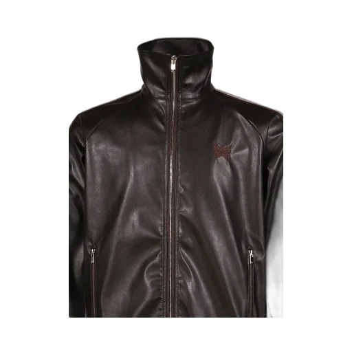 Track Jacket - Synthetic Leather / Dk. Brw