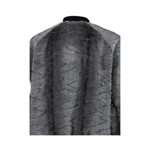 T-Shirt Quilt Fur Ma-1 / Black