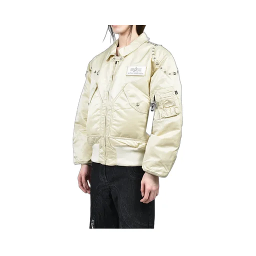 Ai Cwu 45/P Flight Jacket / Vtg Wht