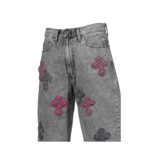3D Cross Denim Shorts / Indigo