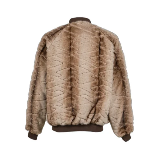 T-Shirt Quilt Fur Ma-1 / Brown