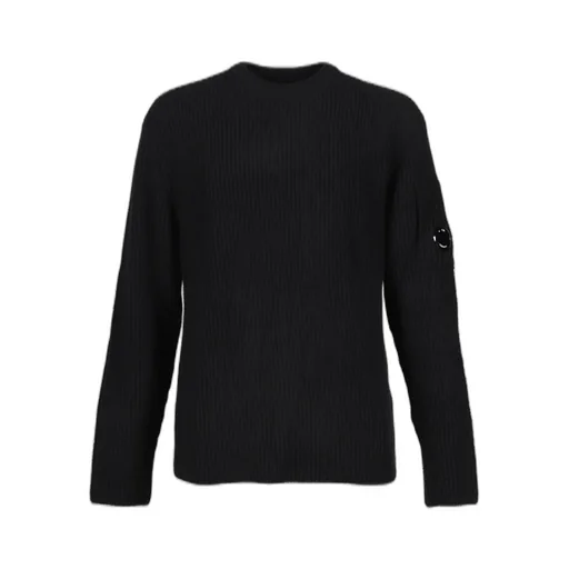 Knw Crew Neck In Fleece Knit / Blk