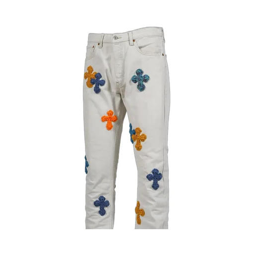 3D Cross Denim / Wht