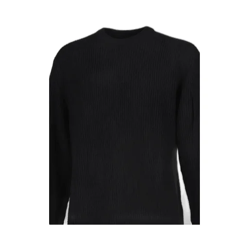 Knw Crew Neck In Fleece Knit / Blk