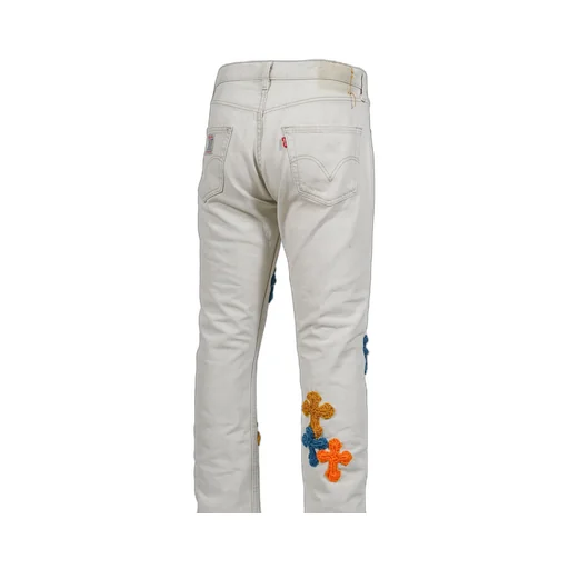 3D Cross Denim / Wht
