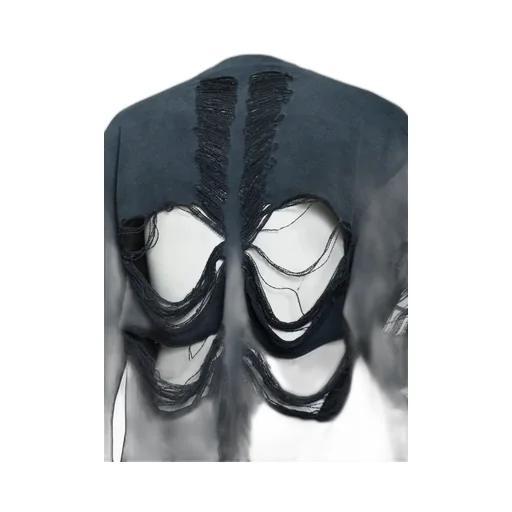 Distressed Cross Creawneck / Blk