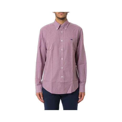 Harmont & Blaine Microcheck Long Sleeved Shirt