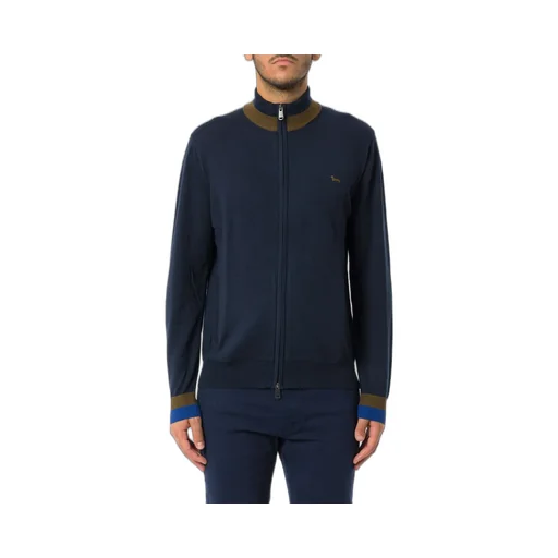 Harmont & Blaine Logo Embroidered Full Zip Pullover