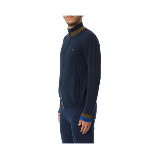 Harmont & Blaine Logo Embroidered Full Zip Pullover