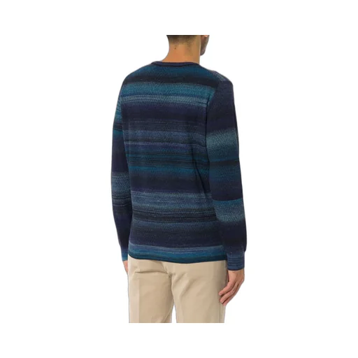 Harmont & Blaine Yarn Printed Chevron Knit Pullover