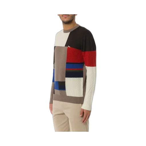 Harmont & Blaine Color Block Crew Neck Pullover