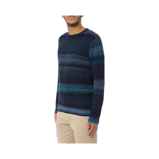 Harmont & Blaine Yarn Printed Chevron Knit Pullover
