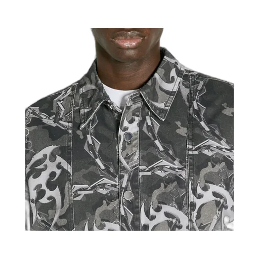 Han Kjobenhavn Camouflage Printed Buttoned Shirt