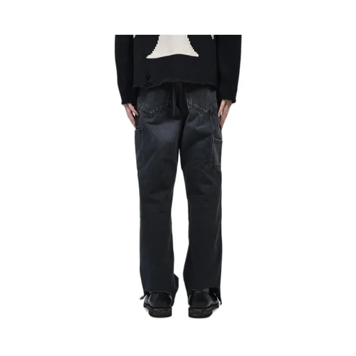 Phrase Work Zip Denim / Washed Blk