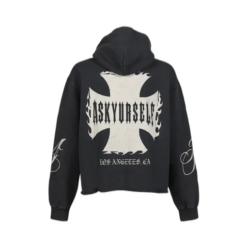 Raw Ay Cross Hoodie / Vintage Blk