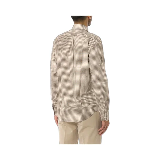 Harmont & Blaine Dachshund Embroidered Checked Shirt