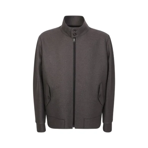 Harris Wharf London Zip-Up Button Collared Jacket
