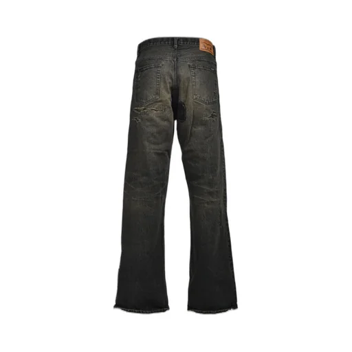 Boro Bootcut Wide Jeans / Black