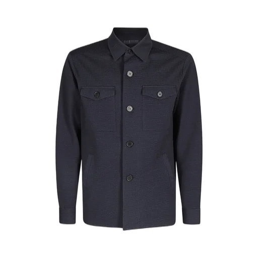 Harris Wharf London Collared Button-Up Shirt