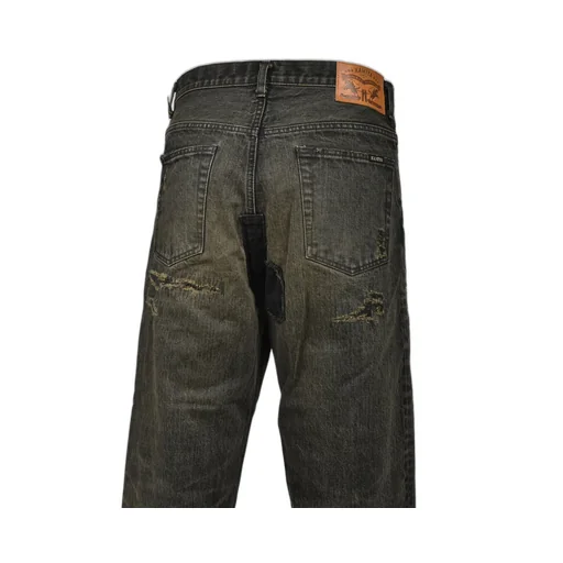 Boro Bootcut Wide Jeans / Black