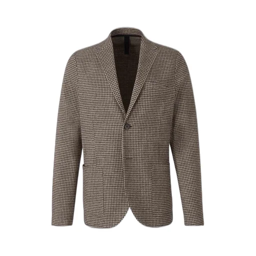 Harris Wharf London Houndstooth Button-Up Blazer