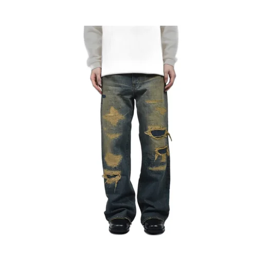 Boro Bootcut Wide Jeans / Ind