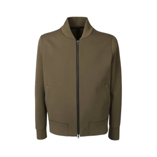 Harris Wharf London Zip-Up Bomber Jacket