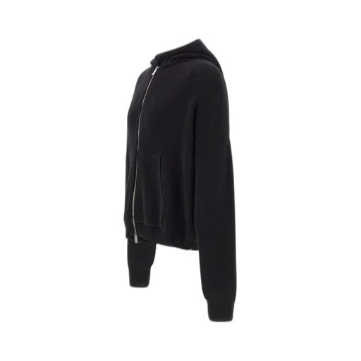 Heliot Emil Zipped Knitted Hoodie