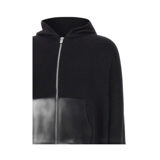 Heliot Emil Zipped Knitted Hoodie