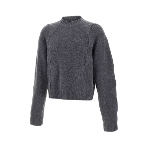 Heliot Emil Spiral-Knit Textured Jumper