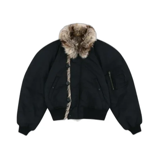 Exaggerated Shoulder Fur N2B / Blk