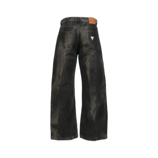Denim Wide Leg Pant / Blk Vein