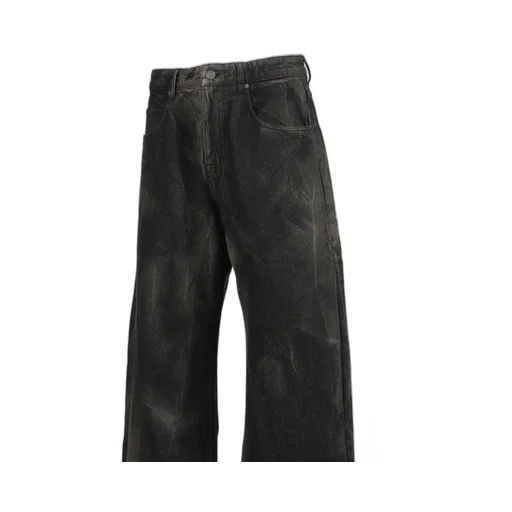 Denim Wide Leg Pant / Blk Vein