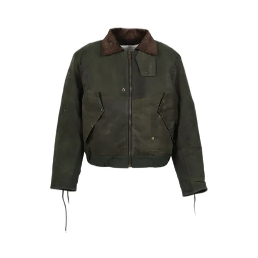 Bomber Patchwork Jacket / Grn