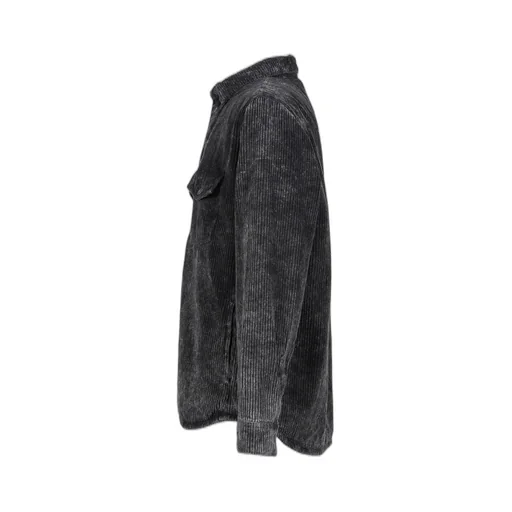 Corduroy Padded Overshirt / Blk